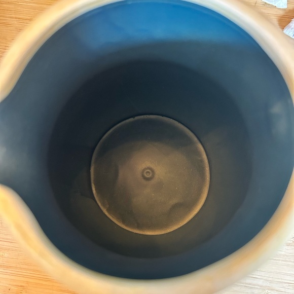 Vintage Bob’s Pottery Hand Painted Decorative Pitcher/Vase in Pansy Vines - Picture 4 of 5